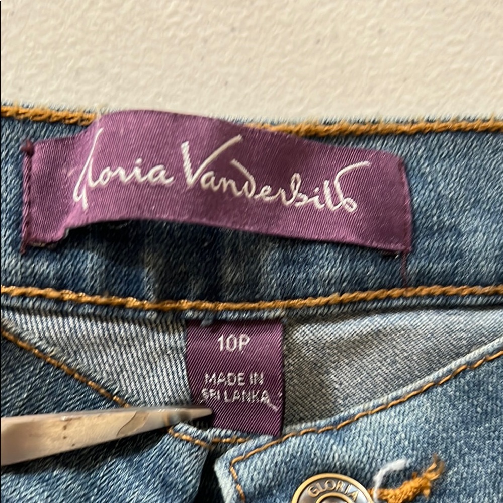 Gloria Vanderbilt Amanda Women's Blue Original Slimming Jean Size 10 P short - Picture 11 of 16